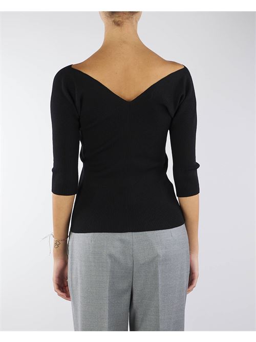 Maglia a costine con scollo a V Max Mara Weekend MAX MARA WEEKEND | Maglia | OCEANO13